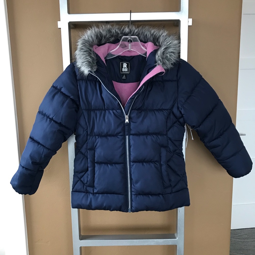 Girls size 7/8 winter jacket with hood